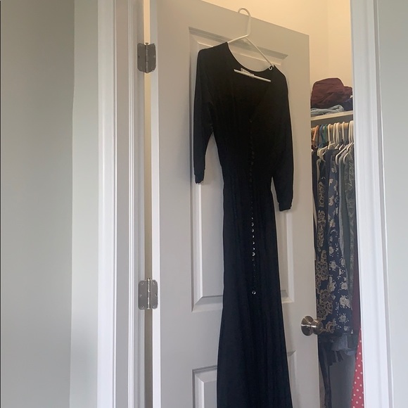 Mila floor length button up dress - Picture 2 of 5